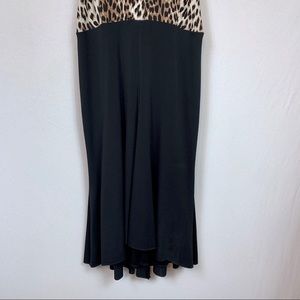 Cache Dresses - Cache Leopard Print and Black Dress Size 6 Cache Dresses - Cache Leopard Print and Black Dress Size 6